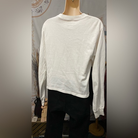 Vintage White John Galt Long Sleeve Crew Neck Pullover Sweatshirt Matthews Band - Picture 4 of 8